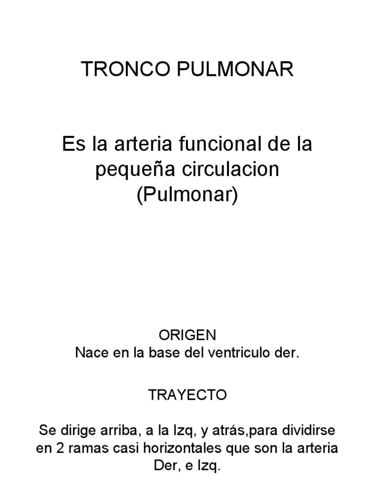 Tronco Pulmonar PDF