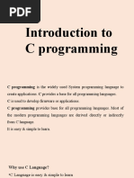 C Programing Chapter One