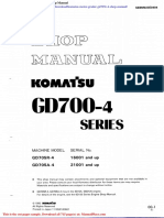 Komatsu Motor Grader Gd705r 4 Shop Manual