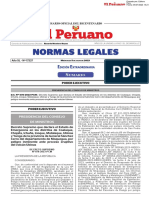 Normas Legales: Dición Xtraordinaria