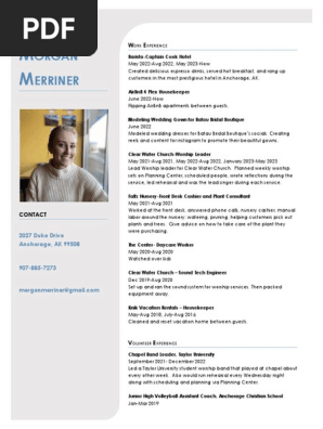 morgan resume 2023