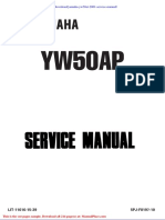 Yamaha Yw50at 2001 Service Manual
