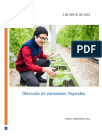 Obtención de Variedades Vegetales