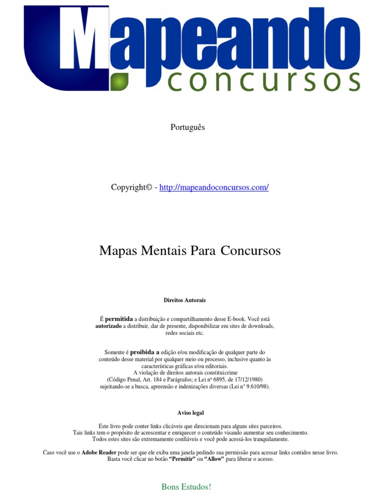 Mapas Mentais de Portugues para Concurso | PDF | Assunto (gramática ...