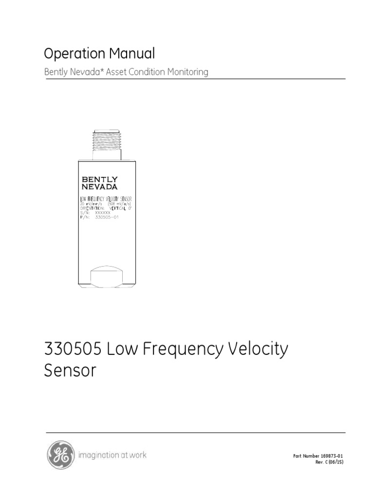 Low Frequency Velocity Sensor Operation Manual PDF Electrical Connector Amplitude