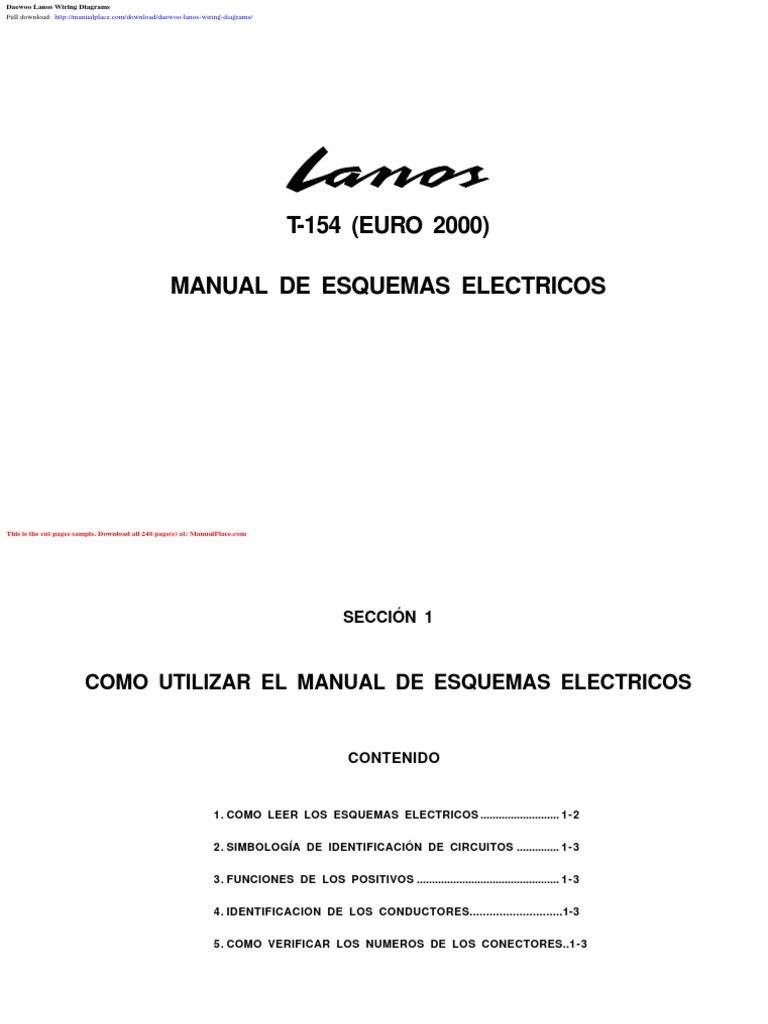 Daewoo Lanos Wiring Diagrams PDF Vehículos Qualia