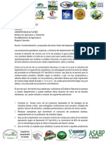 Carta A La Ministra de Agricultura