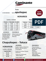 Nueva Ruta Toluca Chapultepec CDMX 2023