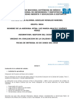 Unidad 4 Evaluacion de La Calidad Del Cuidado Aguilar Morales Maribel Grupo 9804