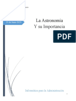 La Astronomía Tarea 1 de Informatica Calificable