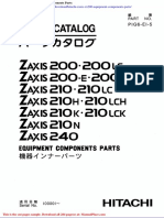 Hitachi Zaxis Zx200 Equipment Components Parts