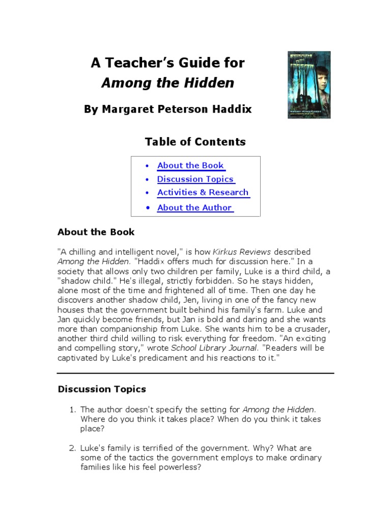 Among the hidden pdf