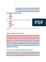 Cultura, Tradición y Folklore Local (Región de Los Andes)