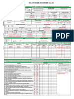 Ejemplo Solicitud de Seguro de Salud