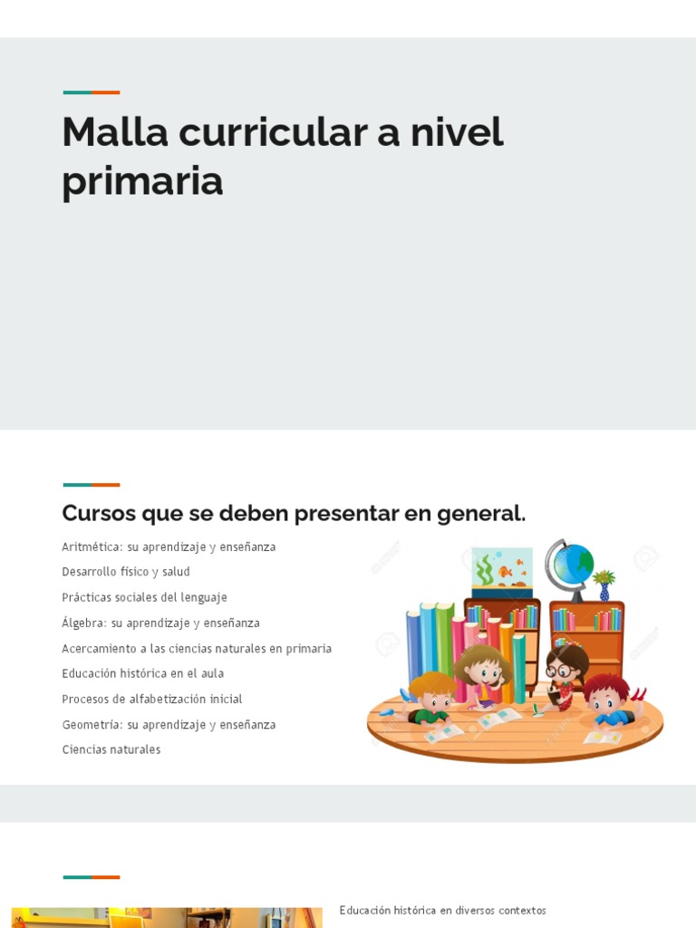 Malla Curricular A Nivel Primaria | PDF | Plan de estudios | Educación ...