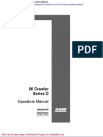 Case Crawler Excavator 50 D Series Operators Manual
