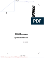 Case Crawler Excavator 9050b Operators Manual