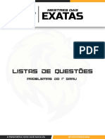 Problemas Do Primeiro Grau - Exercícios