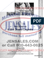 Perkins 6 354 Engine Service Manual