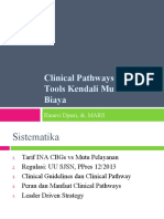 1 Clinical Pathways Tools Kendali Mutu Kendali Biaya (Hanevi Djasri)