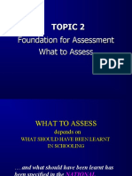 HPGD2303 Topic 2 What To Assess