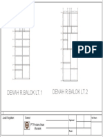 Denah Balok LT 1 Dan 2