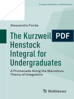 The Kurzweil-Henstock Integral For Undergraduates: Alessandro Fonda