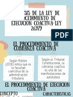 GRUPO 7-Diapositivas Análisis de La Ley de Procedimiento de Ejecución Coactiva - Ley 26979