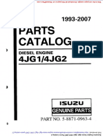 Komatsu Engine Isuzu 4jg1 4jg2 1993 2007 Parts Catalog 2