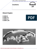 Man Diesel Engine D 2866 e D 2866 D 2866 Le D 2866 Lxe Operating Instructions