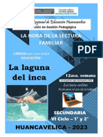 Semana 12 - Secundaria - Vi Ciclo - 1er y 2do Grado - La Laguna Del Inca