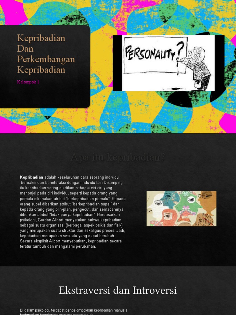 Kepribadian Dan Perkembangan Kepribadian Pdf