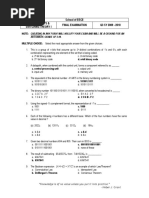 LOGIC - CIRCUITS Final Exam Q3 2009 - 2010 ANSWER KEY Ver 2003