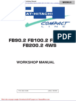 Fiat Hitachi Fb90 100 110 200-2-4ws Workshop Manual