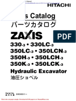 Hitachi Zaxis Zx330 3 To Zx350 3 Parts Manual