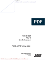 Case Crawler Excavator Cx145csr Operators Manual