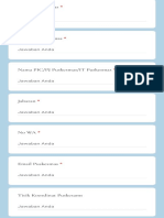 Form Data Puskesmas Dinas Kesehatan Kab. Bandung Barat: Formulir