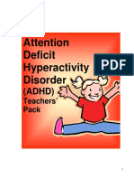 Teachers Booklet For ADHD