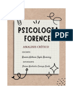 Analisis Critico - Psicolofia Forence