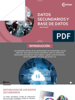 Datos Secundarios y Base de Datos
