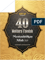 40 Mutiara Faidah Tauhid