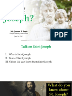 Who Is Saint Joseph (Sir Jerome Talk)