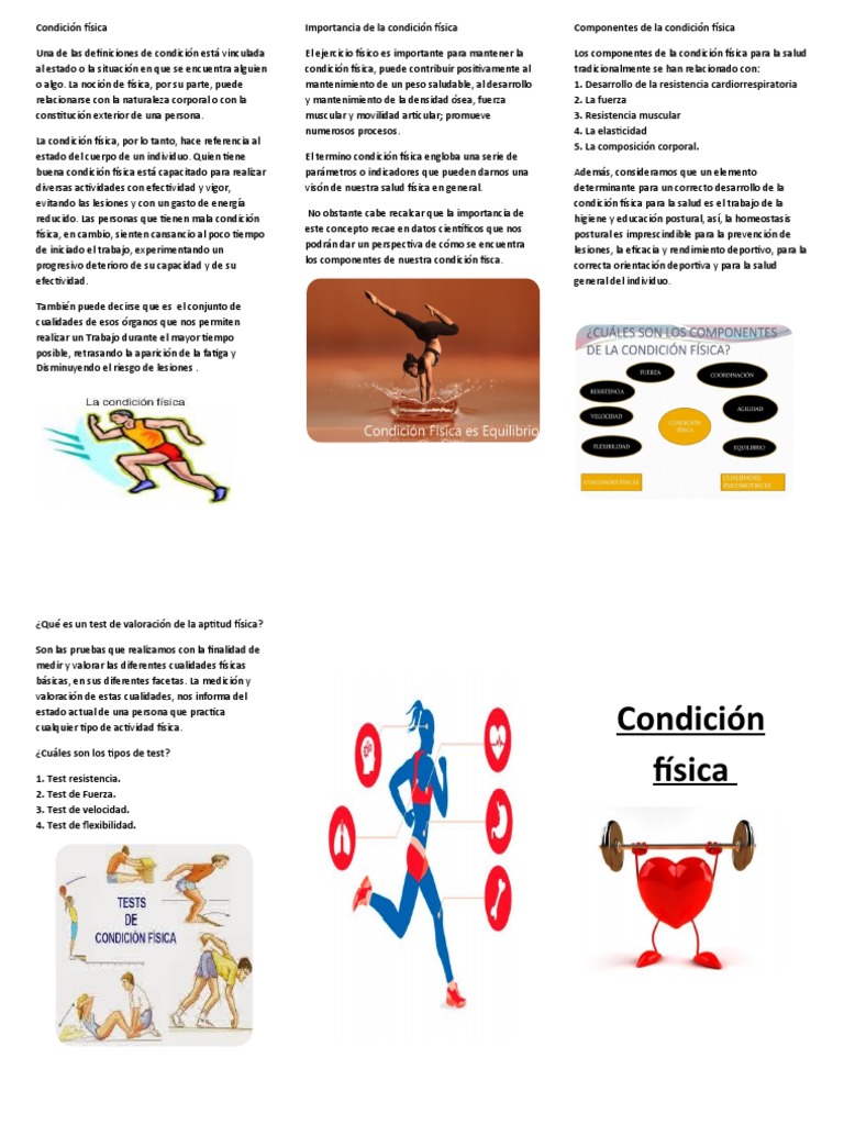 Importancia y Componentes de la Condición Física | PDF