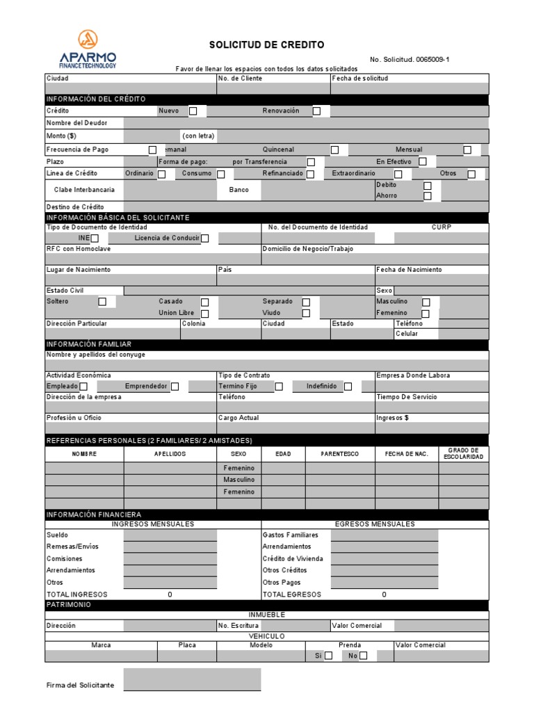 Solicitud de Crédito y Buro de Crédito | PDF | Crédito | Finanzas y dinero