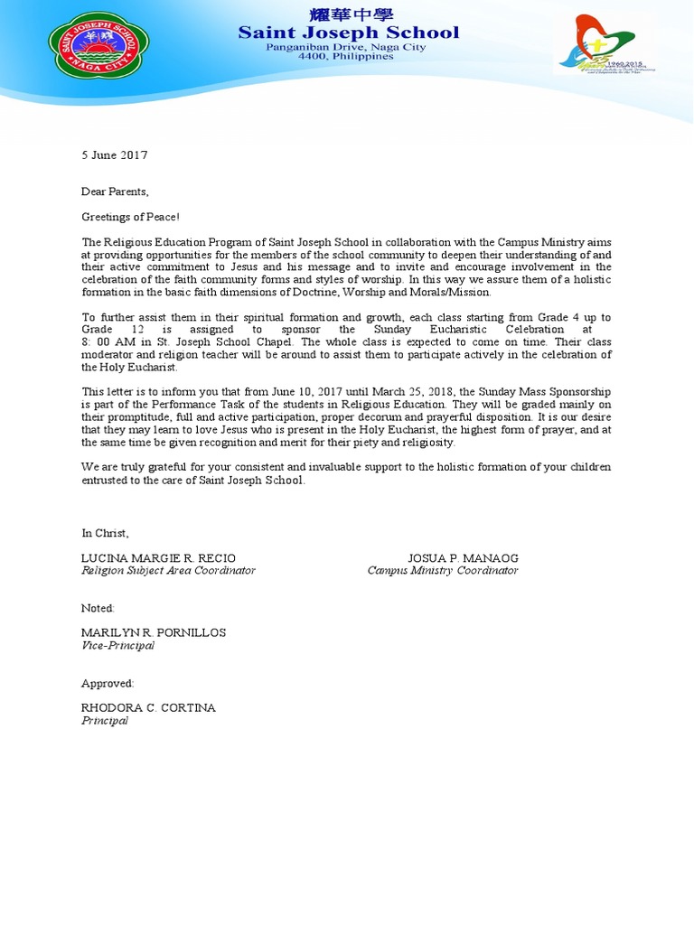 Letter of Sponsorship | PDF