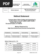 Method Statement For The Loading, Unloading and Shifting of Material ...