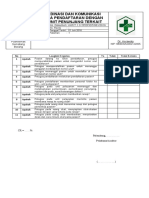 DT Koordinasi Dan Komunikasi Antara Pendaftaran Dengan Unit