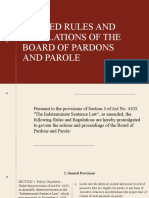 Revised Rules and Regulations of The Board of Pardons and Parole