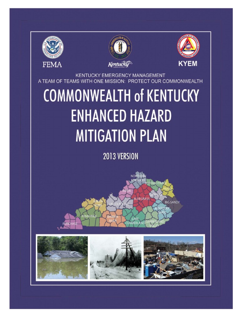 Commonwealth Of Kentucky Enhanced Hazard Mitigation Plan 2013 Version