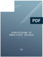 Suport de Curs - Stratificare Si Mobilitate Sociala - 2021D